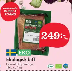 Hemköp Ekologisk biff erbjuda