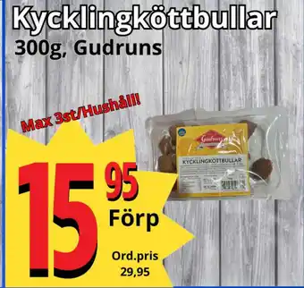 Supergrossen Kycklingköttbullar erbjuda