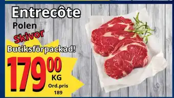 Supergrossen Entrecôte erbjuda