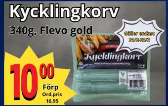 Supergrossen Kycklingkorv erbjuda