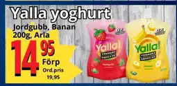 Supergrossen Yalla yoghurt erbjuda