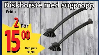 Supergrossen Diskborste med sugpropp erbjuda