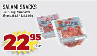 Supergrossen SALAMI SNACKS erbjuda