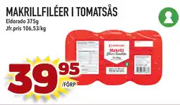 Supergrossen MAKRILLFILÉER I TOMATSÅS erbjuda