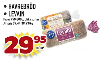 Supergrossen HAVREBRÖD • LEVAIN erbjuda