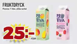 Supergrossen FRUKTDRYCK erbjuda