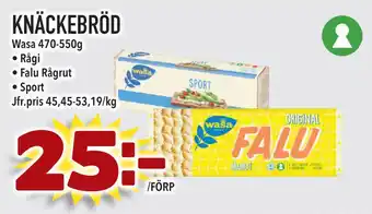 Supergrossen KNÄCKEBRÖD erbjuda