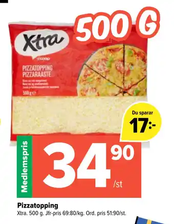 Coop Extra Pizzatopping erbjuda