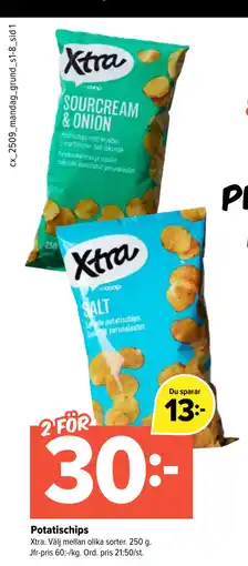 Coop Extra Potatischips erbjuda