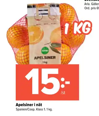 Coop Extra Apelsiner i nät erbjuda