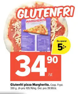 Coop Extra Glutenfri pizza Margherita erbjuda