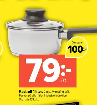 Coop Extra Kastrull 1 liter erbjuda