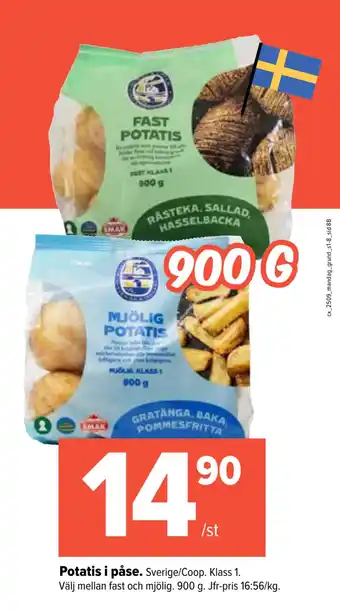 Coop Extra Potatis i påse erbjuda