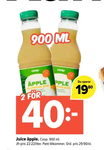 Coop Extra Juice äpple erbjuda