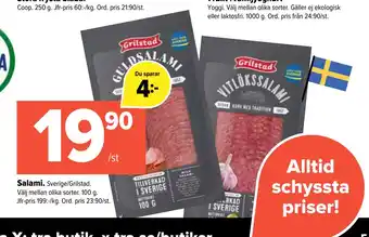 Coop Extra Salami erbjuda