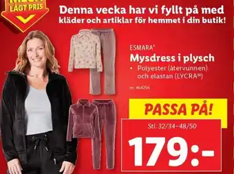 Lidl ESMARA Mysdress i plysch erbjuda