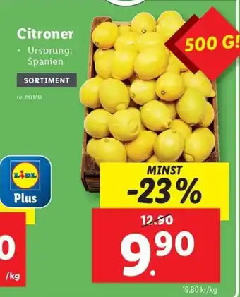 Lidl Citroner erbjuda