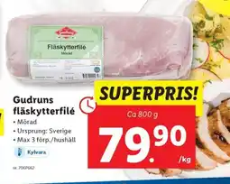 Lidl Gudruns Fläskytterfilé erbjuda