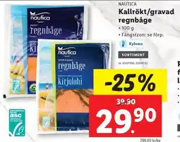 Lidl NAUTICA Kallrökt/gravad regnbåge erbjuda