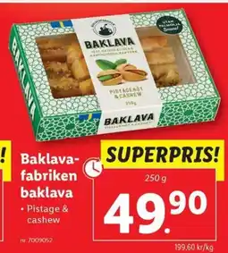 Lidl BAKLAVA- fabriken baklava erbjuda