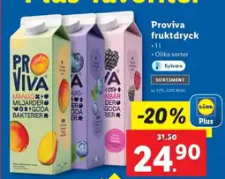 Lidl PROVIVA fruktdryck erbjuda