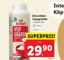 Lidl ARLA köket vispgrädde erbjuda