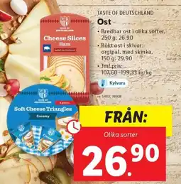 Lidl TASTE OF DEUTSCHLAND Ost erbjuda