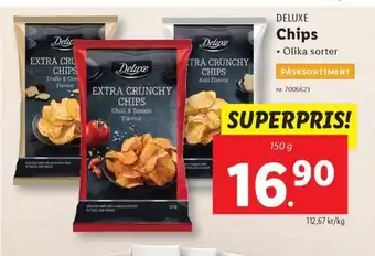 Lidl DELUXE Chips erbjuda