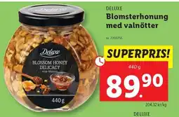 Lidl DELUXE Blomsterhonung med valnötter erbjuda