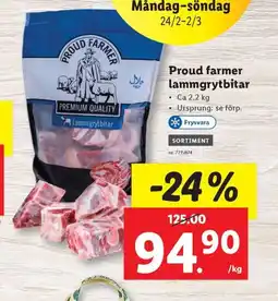 Lidl PROUD FARMER lammgrytbitar erbjuda