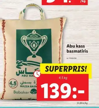 Lidl Abu kass basmatiris erbjuda