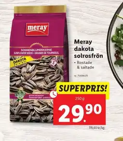 Lidl MERAY dakota solrosfrön erbjuda