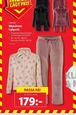 Lidl ESMARA Mysdress i plysch erbjuda