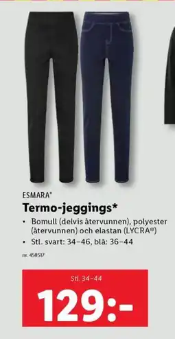 Lidl ESMARA Termo-jeggings* erbjuda