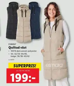 Lidl ESMARA Quiltad väst erbjuda