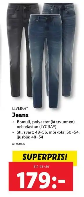 Lidl LIVERGY Jeans erbjuda