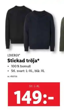 Lidl LIVERGY Stickad tröja erbjuda