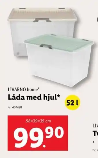 Lidl LIVARNO HOME Låda med hjul erbjuda