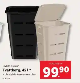 Lidl LIVARNO HOME Tvättkorg erbjuda