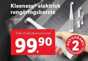 Lidl KLEENEZE elektrisk rengöringsborste erbjuda