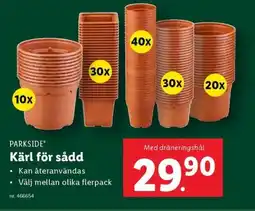 Lidl PARKSIDE Kärl för sådd erbjuda