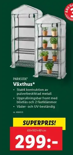 Lidl PARKSIDE Växthus erbjuda