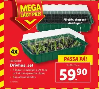 Lidl PARKSIDE Drivhus, set erbjuda