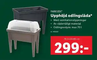 Lidl PARKSIDE Upphöjd odlingslåda erbjuda