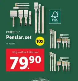 Lidl PARKSIDE Penslar, set erbjuda