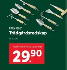 Lidl PARKSIDE Trädgårdsredskap erbjuda