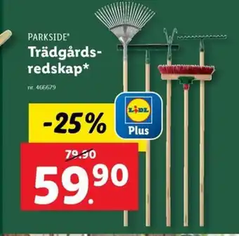 Lidl PARKSIDE Trädgårds- redskap erbjuda