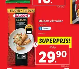 Lidl DALOON vårrullar erbjuda