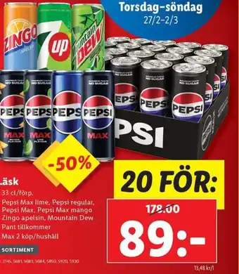 Lidl Läsk erbjuda