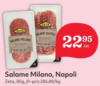 Östenssons Salame Milano, Napoli erbjuda